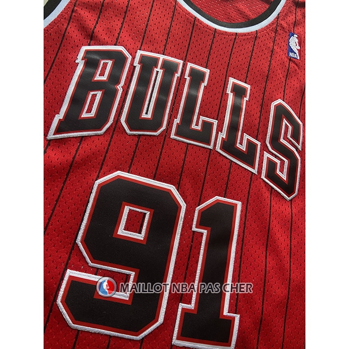 Maillot Chicago Bulls Dennis Rodman Mitchell & Ness 1996-97 Rouge